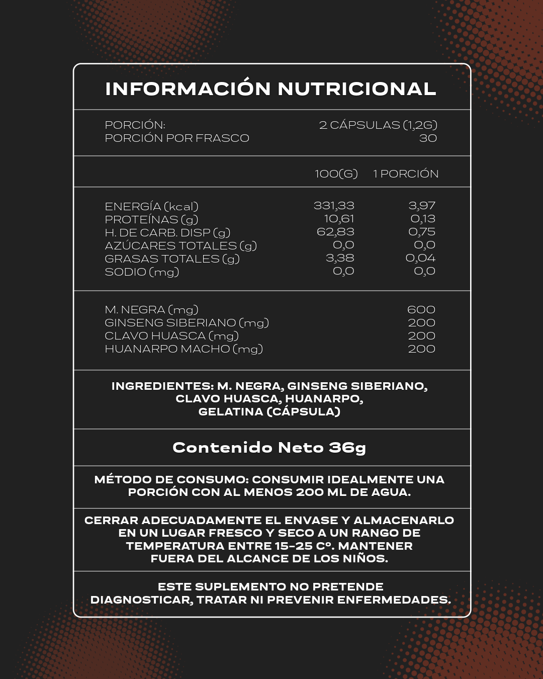 EREBOOST | 60 Cápsulas | Pack 3 meses