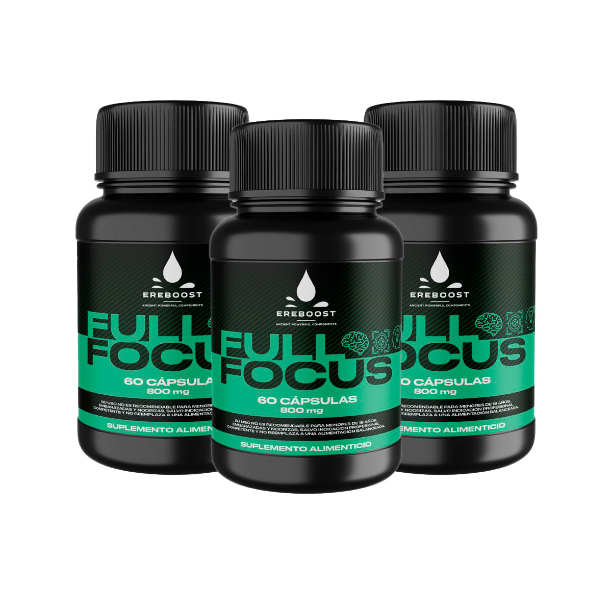 Full Focus | 60 Cápsulas | Pack 3 meses