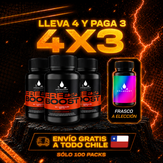 EREBOOST | 60 Cápsulas | Pack 3 meses