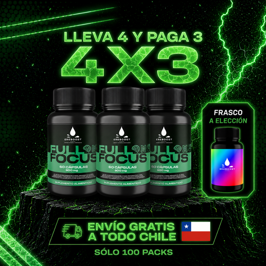 Full Focus | 60 Cápsulas | Pack 3 meses