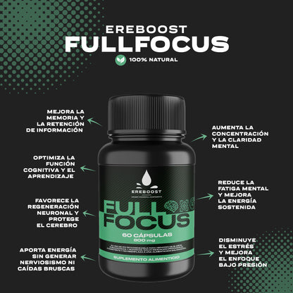 Full Focus | 60 Cápsulas | Pack 3 meses