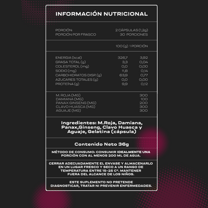 EREBOOST FEM | 60 Cápsulas