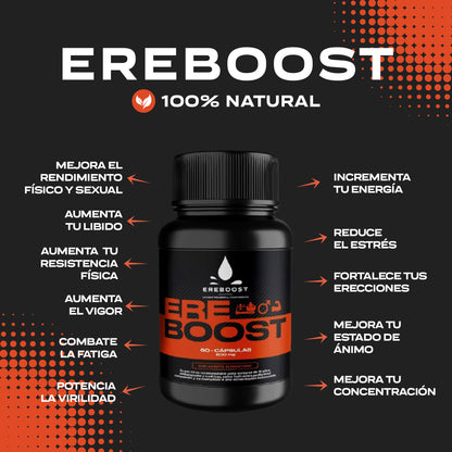 EREBOOST | 60 Cápsulas | Pack 6 meses