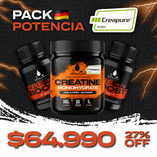 Pack Potencia 2 Ereboost + Creatina CREAPURE®