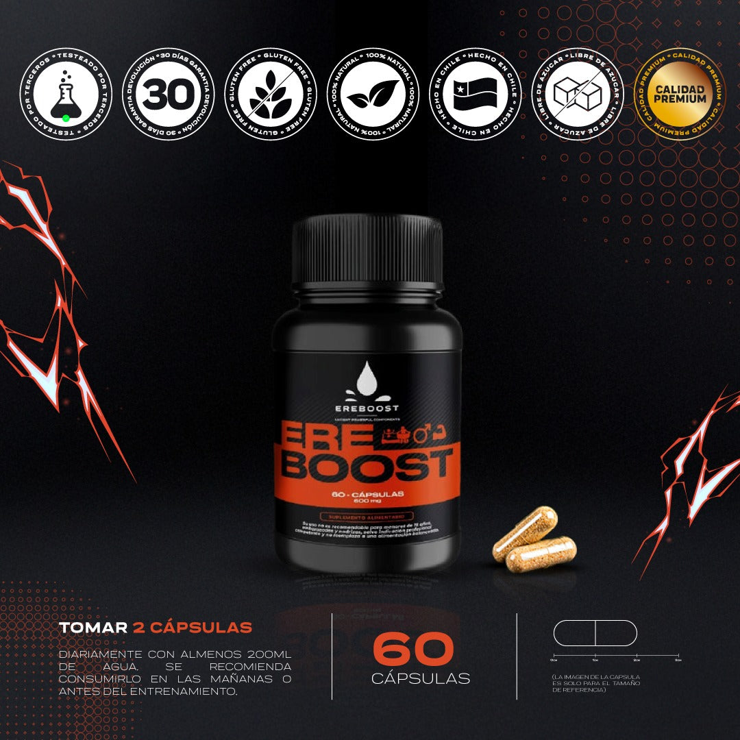 EREBOOST | 60 Cápsulas | Pack 6 meses