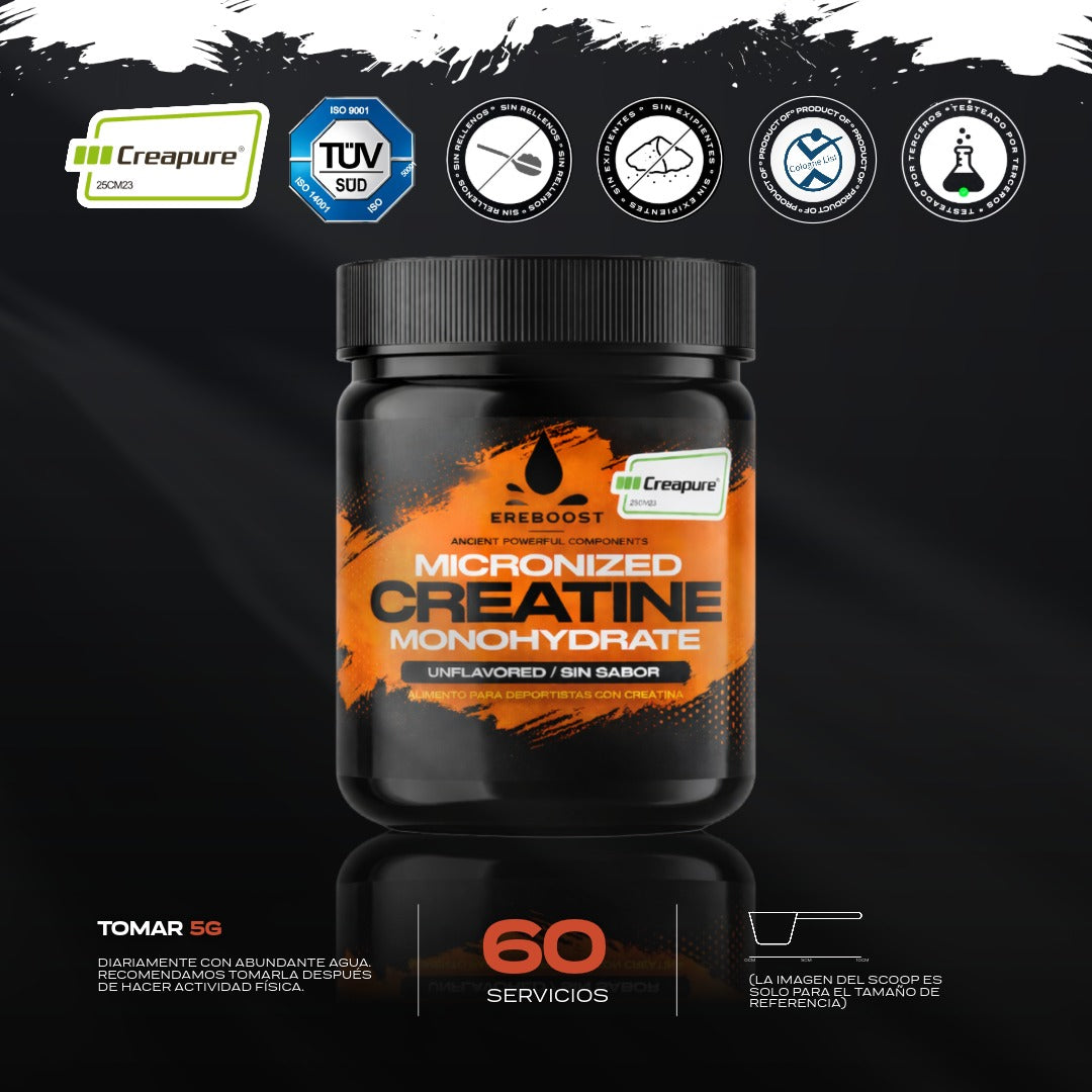 Pack Potencia 2 Ereboost + Creatina CREAPURE® Black