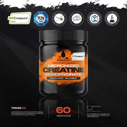 Pack Potencia 2 Ereboost + Creatina CREAPURE® Black